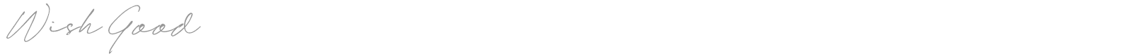 Wish Good font preview